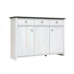 Комод в спальню BRW (БРВ) Порто KOM3D3S Джанни + Сосна ларико (GRB-1527)