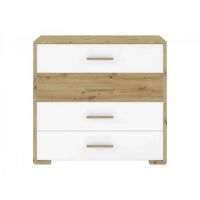 Комод до спальні Гербор Бука KOM4S (телескопи) Німфея альба + Дуб артизан (GRB-1669)