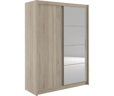 Шафа-купе дводверна з дзеркалом Гербор Маріо 180 Дуб сонома (GRB-1880)