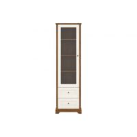 Пенал-витрина Гербор Лана REG1W2S Орех верона + Ясень снежный (GRB-1004)