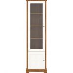 Пенал-витрина Гербор Лана REG1D1W Орех верона + Ясень снежный (GRB-1003)