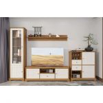 Модульная стенка для гостиной Гербор Лана Орех верона + Ясень снежный (GRB-1012)