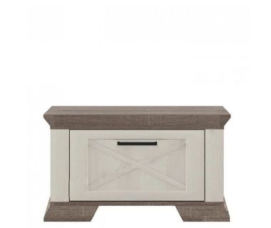 Тумба для обуви Гербор Марсель 1D Ясень снежный + Дуб сонома трюфель (GRB-1345)