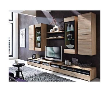 Модульна стінка для вітальні Гербор Вушер Дуб сонома (GRB-1213)