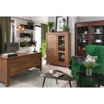 Письменный стол с витриной BRW (БРВ) Герман N77825 Дуб стерлинг (GRB-1579)