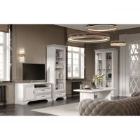 Модульна стінка для вітальні BRW (БРВ) Кентуккі N77785 Білий альпійський (GRB-1757)