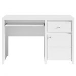 Стол компьютерный BRW (БРВ) Кристина BIU1D1S/120 Белый + Белый глянец (GRB-1798)