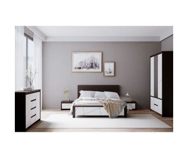 Комплект модульный в спальню BRW (БРВ) Каспиан МДФ N77779 Венге магия + Белый снег (GRB-1732) Комплект модульный в спальню BRW (БРВ) Каспиан МДФ N77779 Венге магия + Белый снег (GRB-1732)