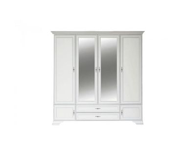 Шкаф для одежды с зеркалом BRW (БРВ) Кентукки SZF6D2S Белый альпийский (GRB-1769) Шкаф для одежды с зеркалом BRW (БРВ) Кентукки SZF6D2S Белый альпийский (GRB-1769)