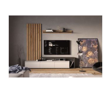 Модульная стенка для гостиной Гербор Клер Нимфея альба + Дуб ансберг темный (GRB-1906) Модульная стенка для гостиной Гербор Клер Нимфея альба + Дуб ансберг темный (GRB-1906)