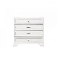 Комод в спальню BRW (БРВ) Кентукки KOM4S Белый альпийский (GRB-1499)