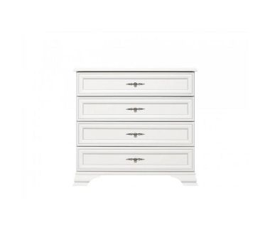 Комод в спальню BRW (БРВ) Кентукки KOM4S Белый альпийский (GRB-1499)