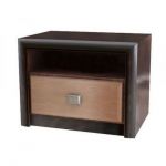 Тумба нічна Гербор Коен МДФ KOM1S Венге магія + Штрокс темний (GRB-1364)