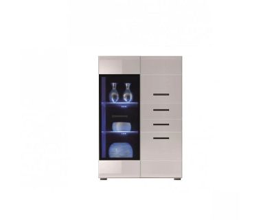 Пенал-витрина Гербор Ушер REG1W2D2S L/P Нимфея альба + Белый глянец (GRB-1059) Пенал-витрина Гербор Ушер REG1W2D2S L/P Нимфея альба + Белый глянец (GRB-1059)