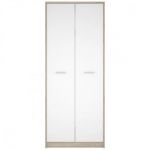 Шкаф двухдверный в спальню Гербор Непо SZF2D Дуб сонома + Нимфея альба (GRB-1426)