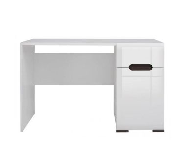 Стол письменный BRW (БРВ) Ацтека BIU1D1S/8/12 Белый + Белый глянец (GRB-1658) Стол письменный BRW (БРВ) Ацтека BIU1D1S/8/12 Белый + Белый глянец (GRB-1658)