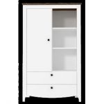 Пенал-витрина Гербор Карина KOM1D2S Нимфея альба + Дуб сонома трюфель (GRB-1354)