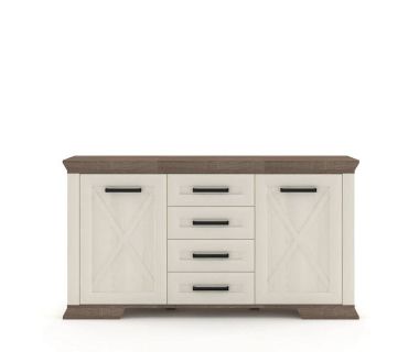 Комод в гостиную Гербор Марсель KOM2D4S Ясен снежный + Дуб сонома трюфель (GRB-1138) Комод в гостиную Гербор Марсель KOM2D4S Ясен снежный + Дуб сонома трюфель (GRB-1138)
