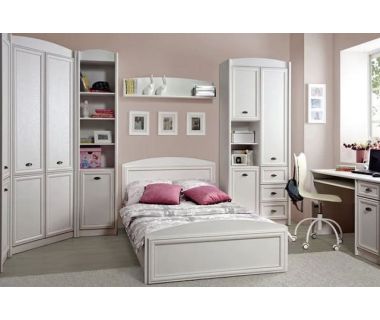 Комплект модульный в спальню Гербор Салерно N100005 Белый (GRB-1227) Комплект модульный в спальню Гербор Салерно N100005 Белый (GRB-1227)
