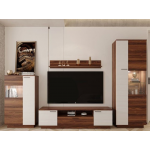 Модульная стенка для гостиной Гербор Талли Орех калифорнийский + Белый (GRB-1932)