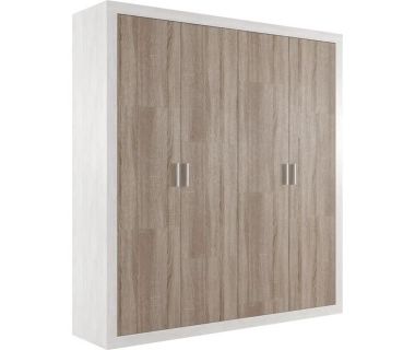 Шкаф распашной для одежды Гербор Сара SZF4D Сосна каньон + Дуб сонома трюфель (GRB-1450)
