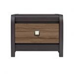 Тумба прикроватная BRW (БРВ) Лорен KOM1S Венге магия + Монтеверде (GRB-1988)