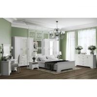 Комплект модульний до спальні BRW (БРВ) Кентуккі N77801 Білий альпійський (GRB-1752)