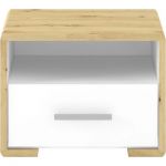 Тумба прикроватная Гербор Бука KOM1S Нимфея альба + Дуб артизан (GRB-1950)
