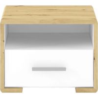 Тумба прикроватная Гербор Бука KOM1S Нимфея альба + Дуб артизан (GRB-1950)