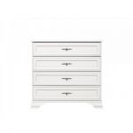 Комод в спальню BRW (БРВ) Кентукки KOM4S Белый альпийский (GRB-1499)