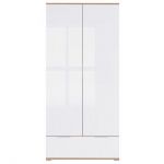 Шкаф двухдверный для одежды BRW (БРВ) Злата SZF2D1S Дуб тахо + Белый матовый (GRB-1845)