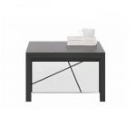 Тумба прикроватная BRW (БРВ) Каспиан МДФ KOM1S Венге магия + Белый снег (GRB-1989)