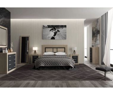 Комплект модульный в спальню Гербор Сара N100018 Дуб сонома + Антрацит (GRB-1229) Комплект модульный в спальню Гербор Сара N100018 Дуб сонома + Антрацит (GRB-1229)