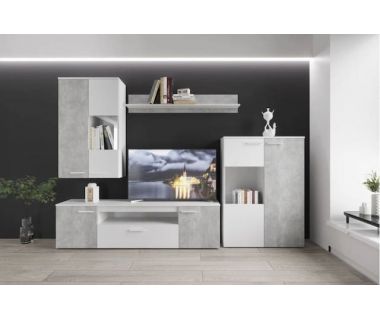 Модульная стенка для гостиной Гербор Нелли Нимфея альба + Бетон (GRB-1917) Модульная стенка для гостиной Гербор Нелли Нимфея альба + Бетон (GRB-1917)