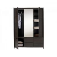 Шафа тридверна з дзеркалом BRW (БРВ) Каспіан SZF5D2S Дуб мілано темний (GRB-1725)
