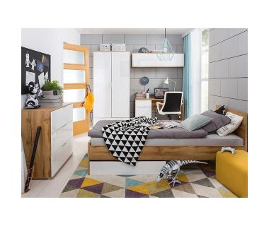 Набор мебели в детскую BRW (БРВ) Дуб тахо + Белый матовый (GRB-1843)