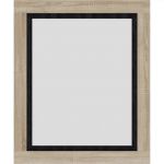 Зеркало настенное Гербор Сара LUS90 Дуб сонома + Антрацит (GRB-1103)