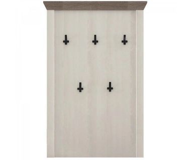 Вешалка настенная Гербор Марсель Ясен снежный + Дуб сонома трюфель (GRB-1082)