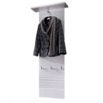 Вешалка настенная BRW (БРВ) Флеймс PAN/15/5 Белый + Белый глянец (GRB-1682)