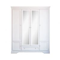 Шкаф для одежды в спальню Гербор Клео 4d/1s Белый (GRB-1417)