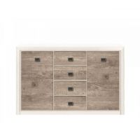 Комод у вітальню BRW (БРВ) Коен 2 KOM2D4S (телескопи) Сосна арізонська + Дуб корабельний (GRB-1502)