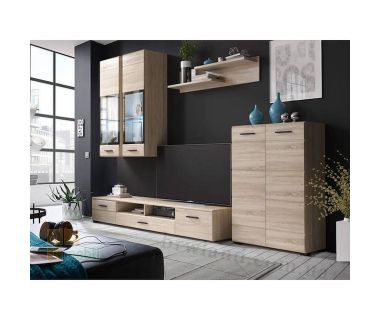 Модульная стенка для гостиной с подсветкой BRW (БРВ) Арктика Дуб сонома (GRB-2011) Модульная стенка для гостиной с подсветкой BRW (БРВ) Арктика Дуб сонома (GRB-2011)