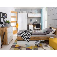 Набір меблів в дитячу BRW (БРВ) Дуб тахо + Білий матовий (GRB-1843)