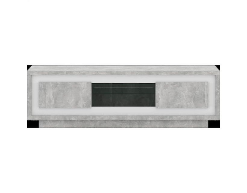 Тумба под телевизор Гербор Антарес RTV150 Бетон ательер + Нимфея альба (GRB-1323)