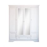 Шкаф для одежды в спальню Гербор Клео 4d/1s Белый (GRB-1417)