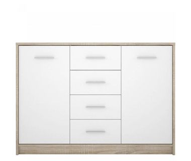 Комод в гостиную Гербор Непо KOM2D4S Дуб сонома + Нимфея альба (GRB-1140)