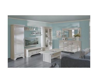 Модульная стенка для гостиной BRW (БРВ) Кентукки N77796 Белый альпийский (GRB-1759)