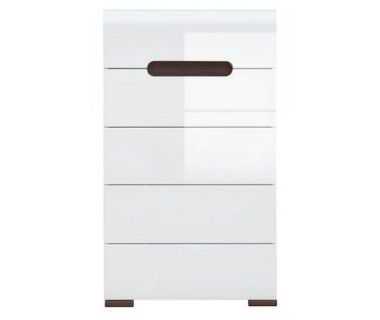 Комод в спальню BRW (БРВ) Ацтека KOM5S/10/6 N (телескопы) Белый + Белый глянец (GRB-1485) Комод в спальню BRW (БРВ) Ацтека KOM5S/10/6 N (телескопы) Белый + Белый глянец (GRB-1485)