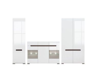 Модульная стенка для гостиной BRW (БРВ) Ацтека N77865 Белый + Белый глянец (GRB-1644) Модульная стенка для гостиной BRW (БРВ) Ацтека N77865 Белый + Белый глянец (GRB-1644)