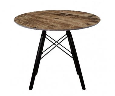 Стіл Тауер Лофт S журнальний дерев'яний круглий
